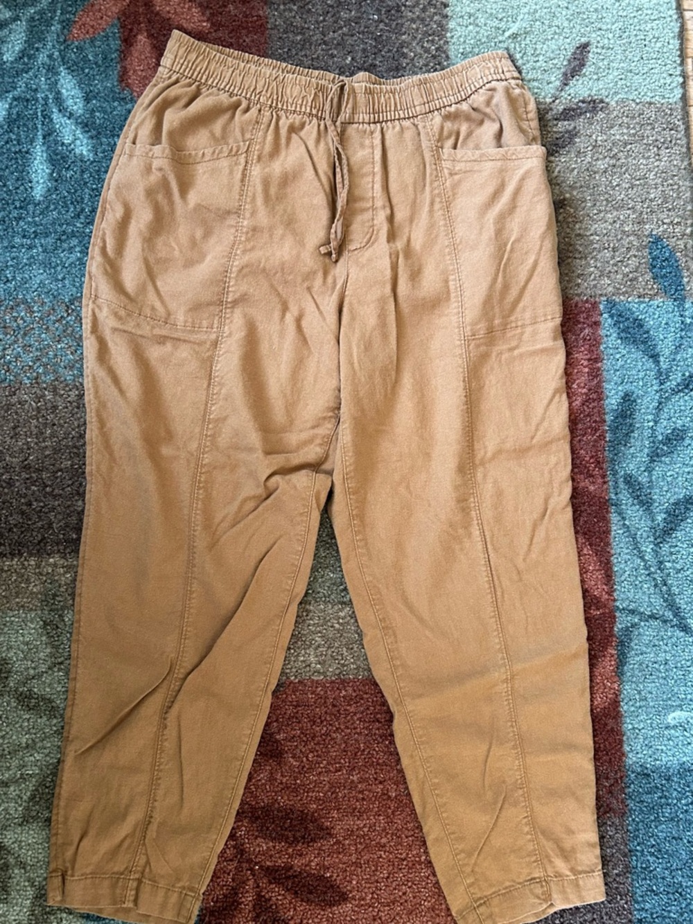 Old Navy Khaki Drawstring Joggers